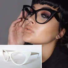 Модные кошачьи глаза женские очки оправа ретро очки при близорукости Rx able 008
