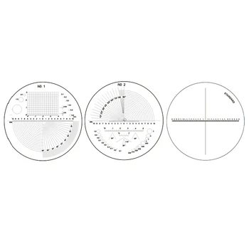 

Diameter 35 mm Angle Reticle / Cross Reticle Micrometer for Magnifying Glass Microscope Scale Reticle Measuring