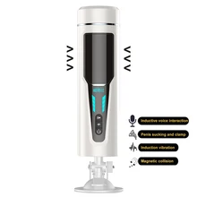 Automatic Vagina Real Pussy Male Masturbator Intelligence Vibrating Masturbation Cup Penis Sucking Machine Sex Toys for Men