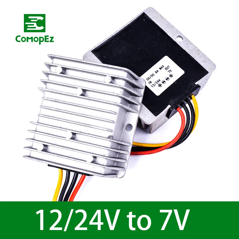 Преобразователь напряжения постоянного тока 12 V-24 V постоянного тока до 7V 8A 10A 12A 15A 20A Шаг вниз Напряжение редукционный конвертер для Панели солнечные Мощность Системы водяные насосы