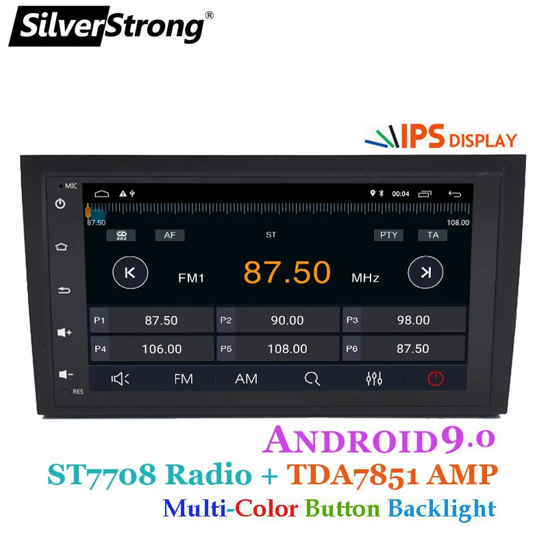 Perfect SilverStrong 2Din IPS Android9.0 Car Radio for Audi A4 RS4 2002-2011 A4 Car GPS stereo Navigation S4 2 DIN RADIO 5