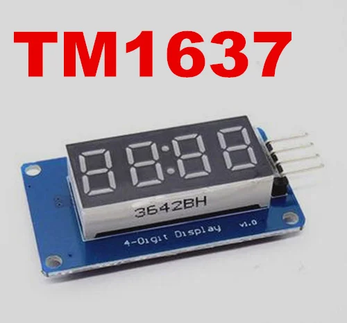 TM1637 светодио дный Дисплей 0 36 дюйма модуль сегмента 4bits часы красный анод цифровой