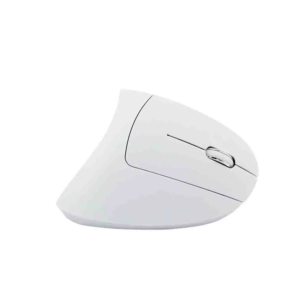 White vertical wireless mouse