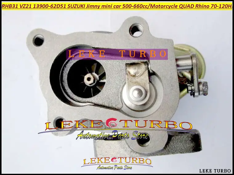RHB31 VZ21 Turbo Turbine Turbocharger For SUZUKI Jimmy 500-660cc engine motorcycle QUAD RHINO 70HP-120HP dune buggy modification (5)