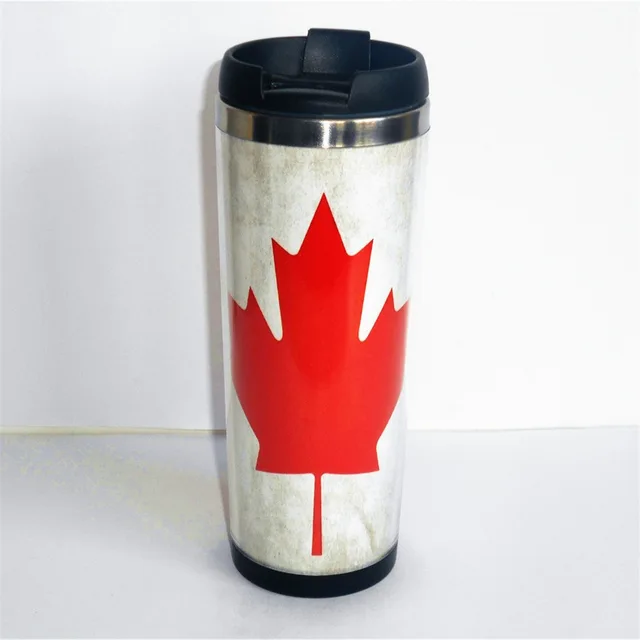 New Mug Canada Flag Maple Leaf Creative Cup Tea Water Milk New Mug Canada Flag Maple Leaf Creative Cup Tea Water Milk Coffee Stainless Steel