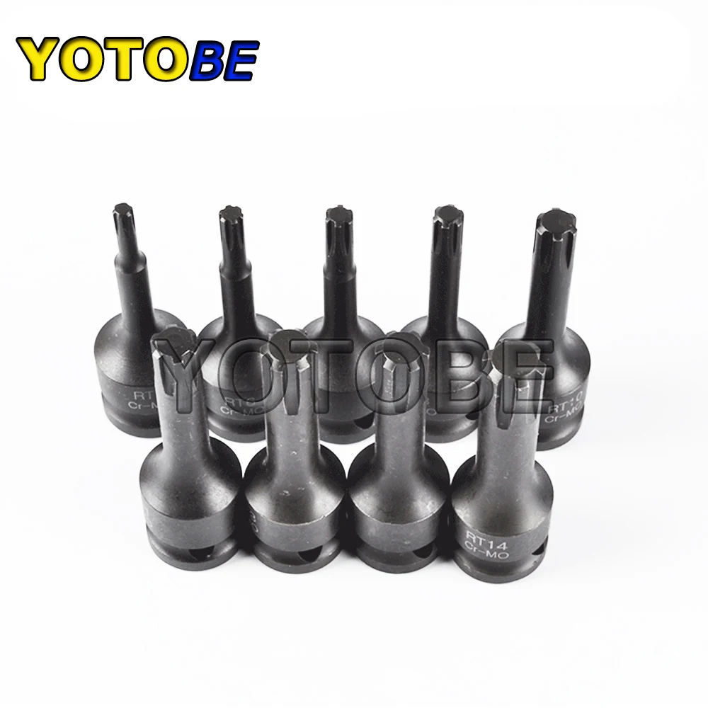 

1PC 1/2" Inch Drive IMPACT RIBE SOCKET BIT SET R5 R6 R7 R8 R10 R11 R12 R13 R14 78mm Length