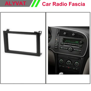

Free Shipping Top Quality Car DVD CD Radio Frame Fascia for SAAB 9-3 2007+ Stereo Fascia Dash CD Trim Installation Kit