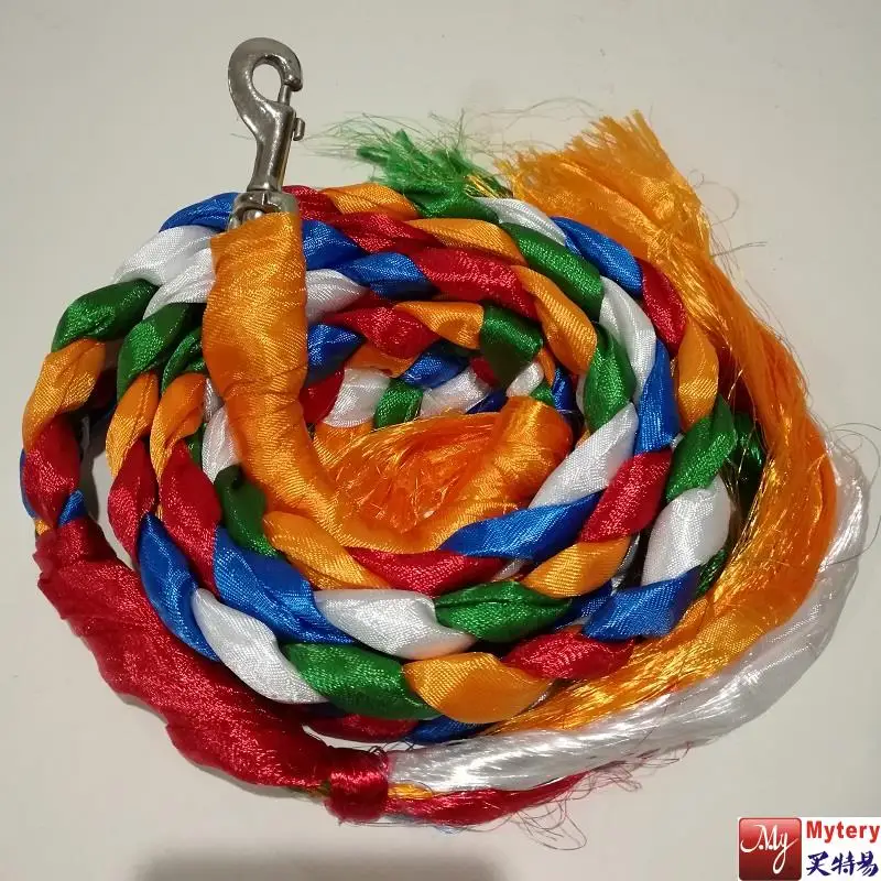 

L037-5 Dog leash Colorful Hada knotted leads for Tibetan Mastiff Dog Pet Straps bind belt strong soft about 2.4m long