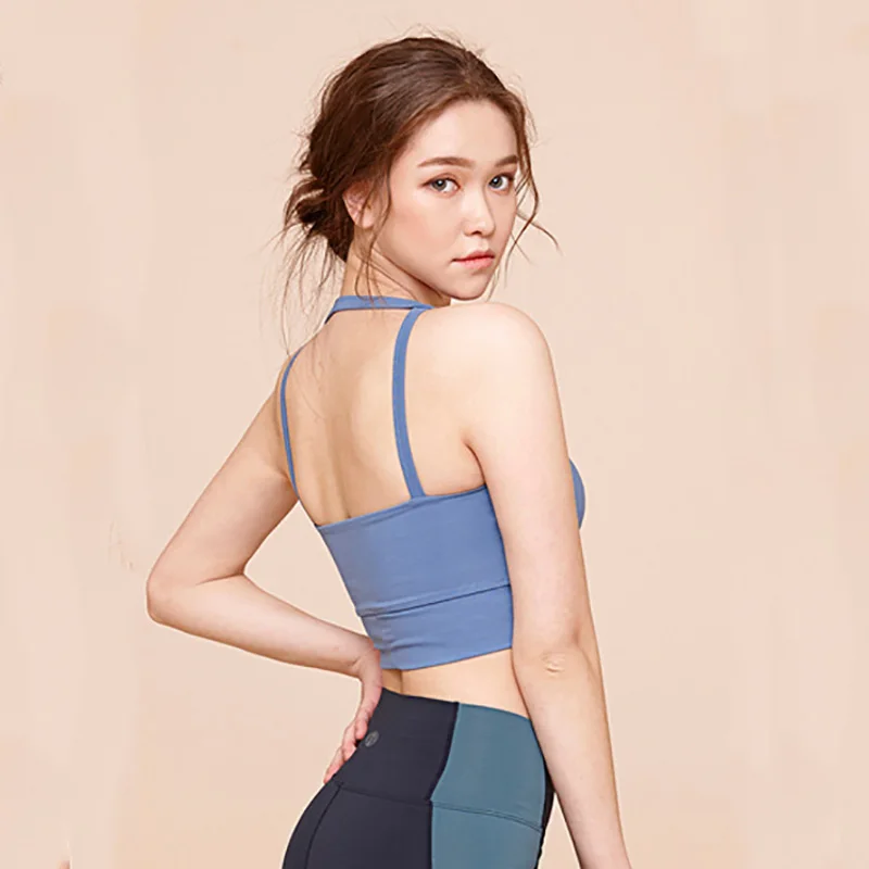 

New fitness tops women's yoga Vest sport female top short quick-drying breathable sleeveless weight-loss shaping running clothes