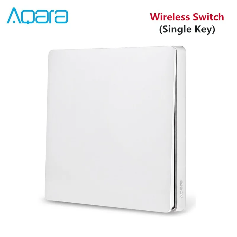 Комплекты умного дома Aqara с настенным беспроводным переключателем, дверным окном, датчиком влажности, датчиком воды, датчиком тела и т. д. домашнее устройство - Цвет: Single Key Wireless