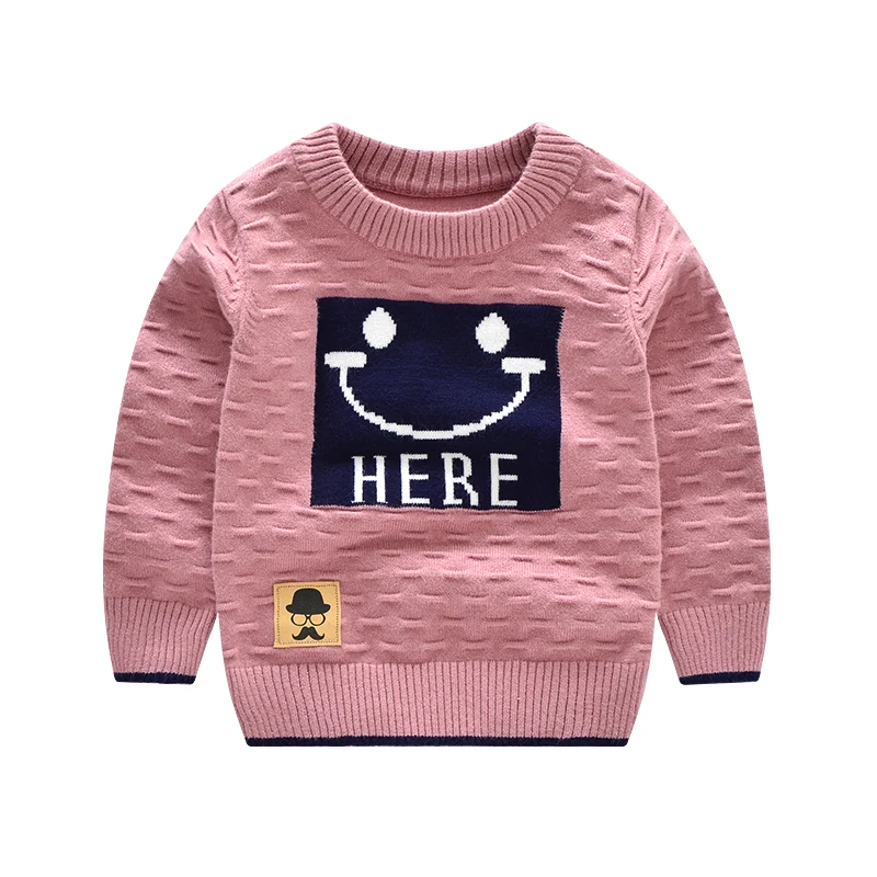 Улыбка Мультфильм Детский свитер для девочек с длинными рукавами для маленьких мальчиков свитера повседневная одежда Ангора пуловер осень-зима для маленьких мальчиков Костюмы