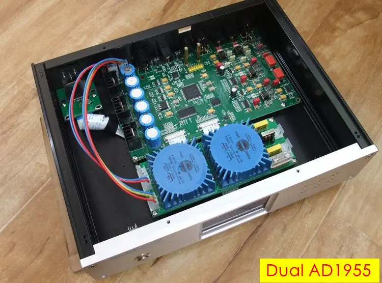 

2018 New HiFi Dual AD1955 Fully Balanced DAC Hi-Fi Audio Decoder D/A Converter DSD DOP / FPGA Desktop Mini Amplifier