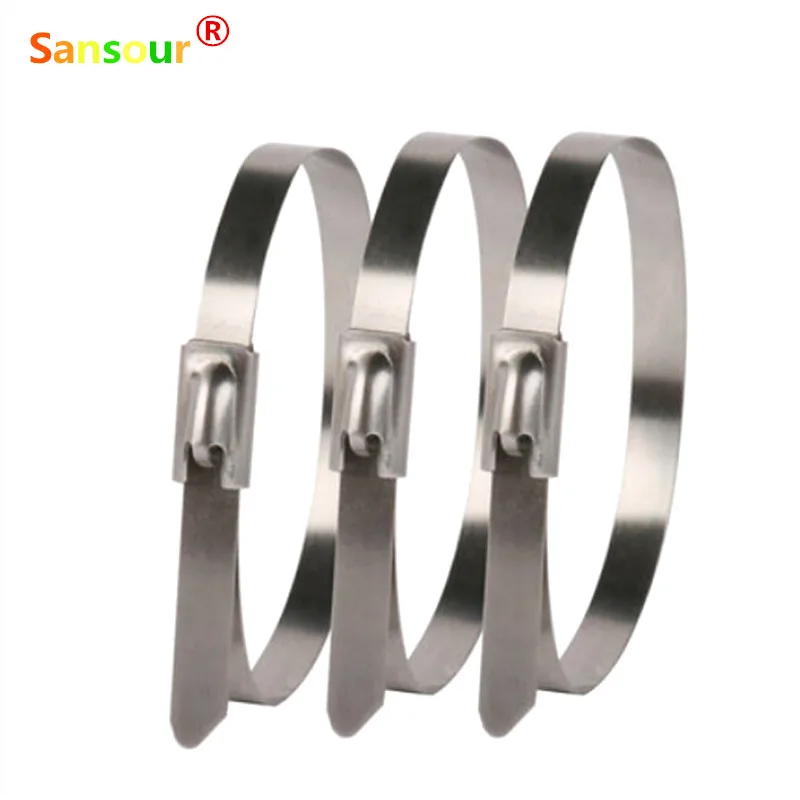 Universal 20cm Stainless Steel Zip Ties Straps Fits Motor Motorcycle