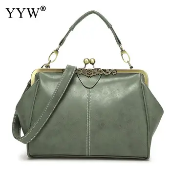 

Vintage Gray Tote Handbag Frosted Women PU Leather Handbags Women Shoulder Crossbody Bag Soild Top-Handle Bolsa Feminina