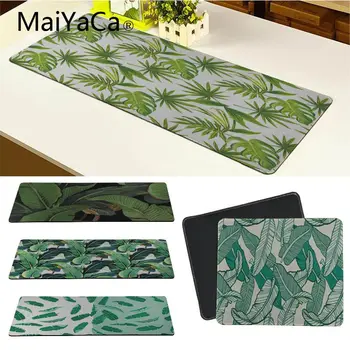 

MaiYaCa Custom Skin Tropical Leaves mouse pad gamer play mats Keyboard Mat Desk Mat Computer Game Tablet Gaming