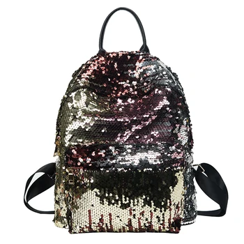 

Street Fashion Sequins Backpack Women Leather Backpack Shoulder Bag High Quality Female Hologram Laser Backpack mochilas mujer