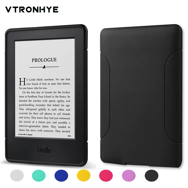 Soft Silicone Shell Back Cover for Amazon Kindle Paperwhite 2 3 Cover