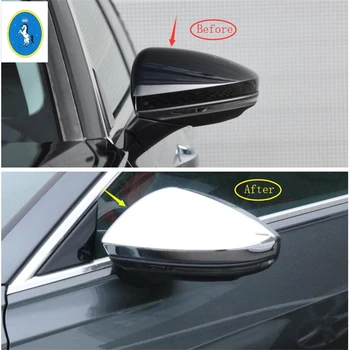 

Yimaautotrims Auto Accessory Outside Door Rearview Mirror Decoration Cover Trim Carbon Fiber ABS Fit For Audi A6 C8 2019 2020