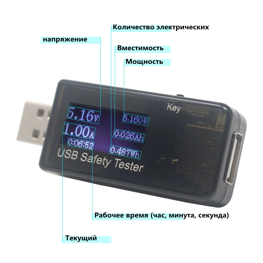 3 V-30 V ЖК-дисплей USB Напряжение ток детектор мобильный Мощность USB Зарядное устройство вольтметр мощность амперметра тестер