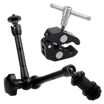 

2019 new product quality 11" Articulating Magic Arm + Super Clamp For Camera Camcorder LCD LED Light DSLR