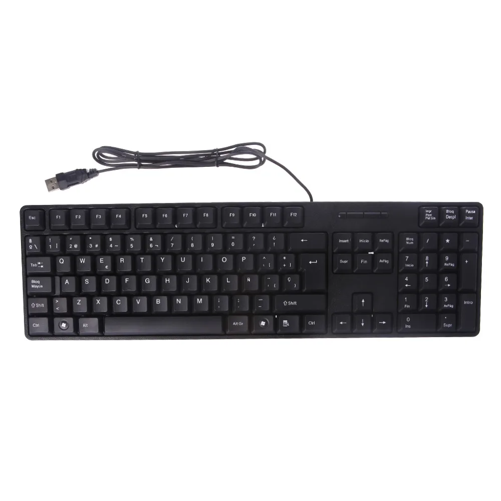 

spanish/English Silent Keyboard Waterproof Office Keyboard for Windows Computer
