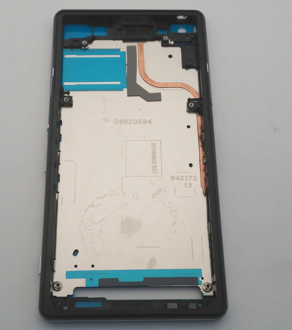 Передняя панель ESC со средней рамкой корпус для Sony Xperia Z2 L50w D6503 D6502 средняя рамка