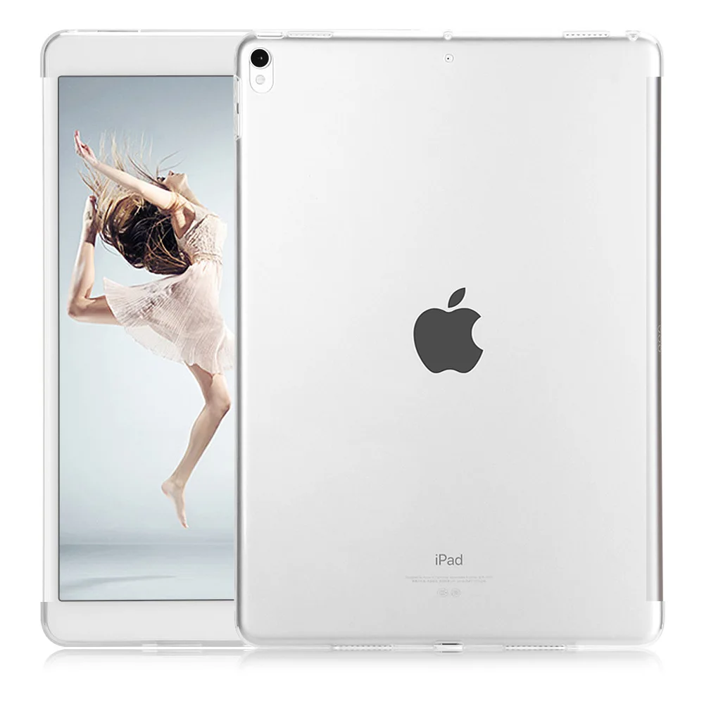 Чехол для iPad Pro 10,5, мягкий чехол на заднюю панель, идеально сочетается с Умной клавиатурой, тонкий чехол на заднюю панель для нового iPad Pro - Цвет: Прозрачный