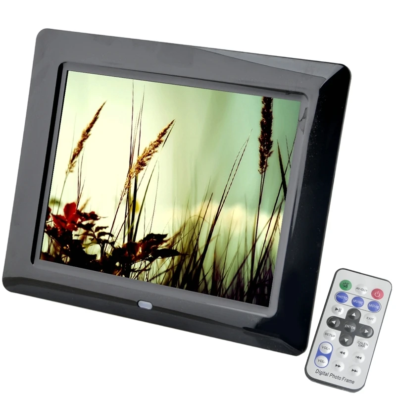 

New 8 inch Screen Digital Photo Frame Outside Recharging Battery Electronic Album Picture Music Video Good Gift