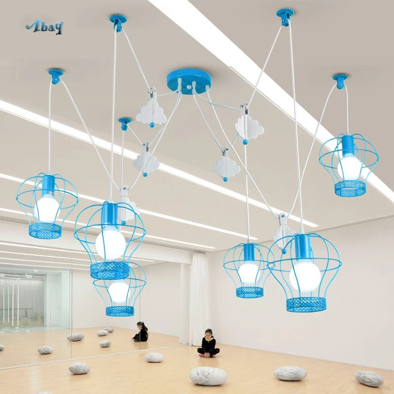 

Nordic Creative Balloon Shape Small Pendant Lights for Living Room Children Bedroom Restaurant Playground Kids Lights Iron Art
