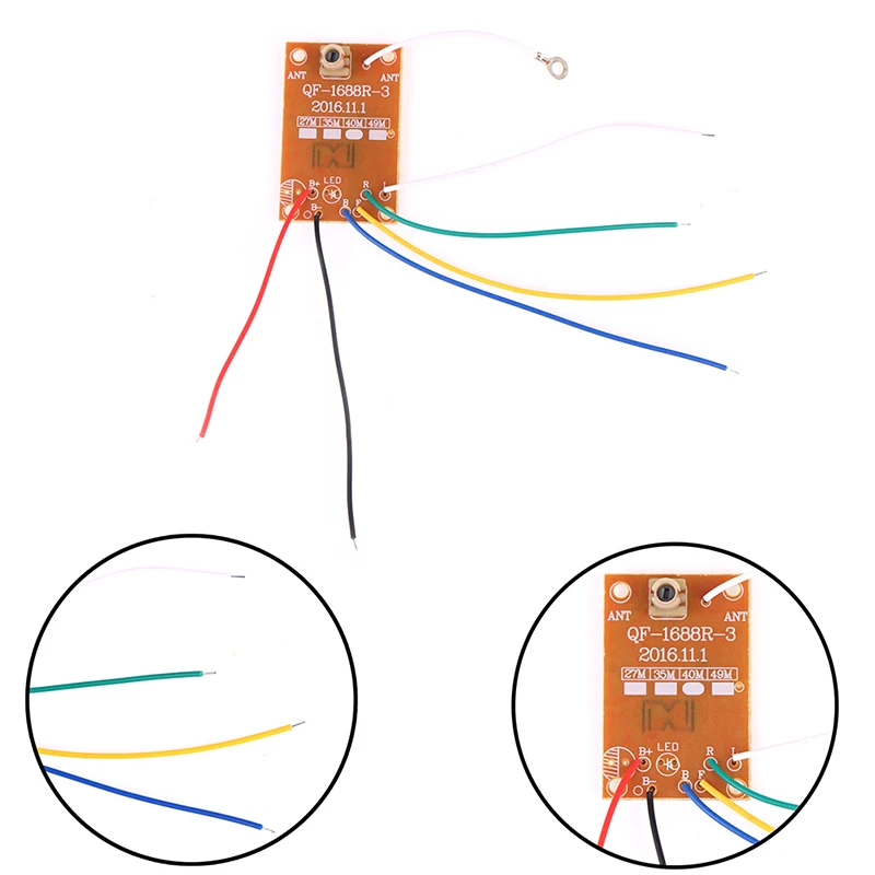 4CH RC пульт дистанционного управления 27 МГц схема PCB передатчик и приемник плата Радио система 4,5 v-6 v для игрушечного автомобиля