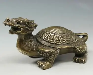 

Медный Дракон Сплетницы Хой мебель Zhaocai домашний декор фэн-шуй Дракон Черепаха