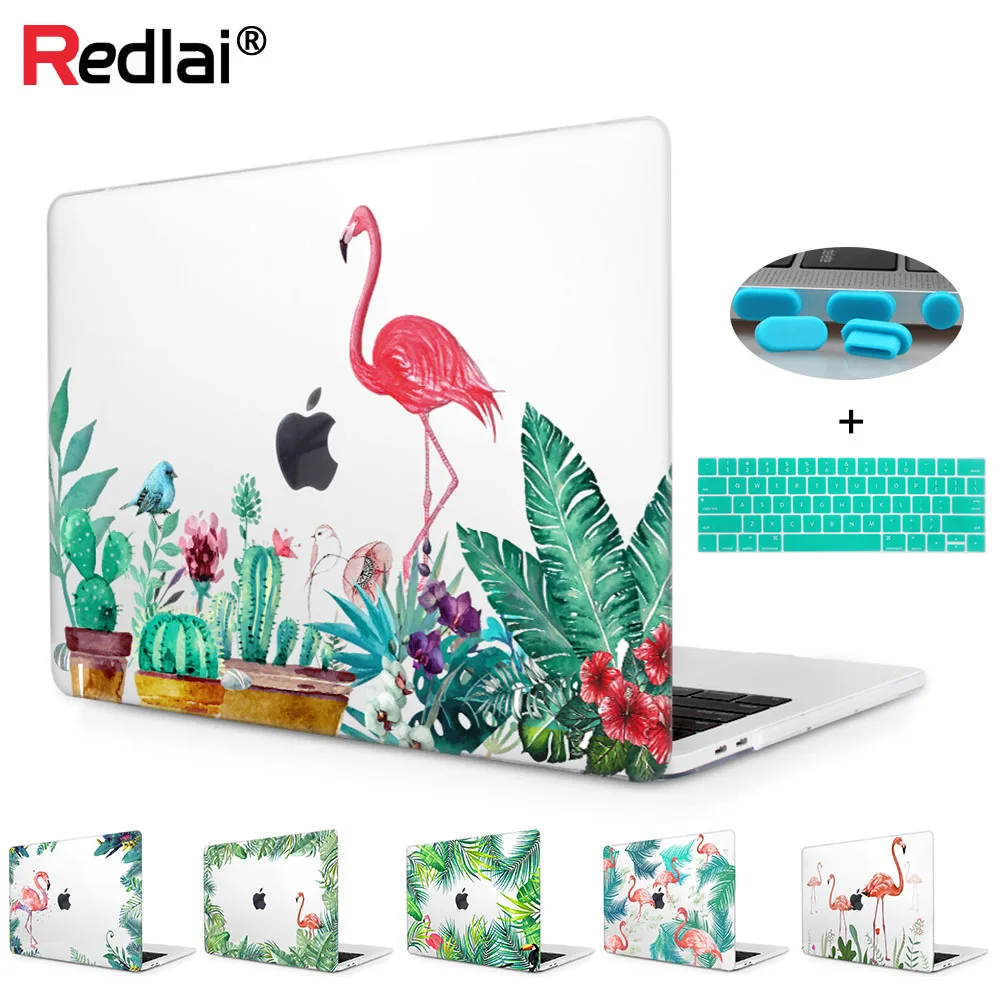 Ноутбук чехол для ноутбука Macbook 12 A1534 Macbook Pro 1" A1706 A1708 Air 13" A1466 A1369 A1932 retina 13 A1502 Фламинго Печатный жесткий чехол