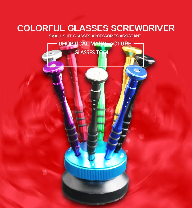 colorful glasses screwdriver ,set 8pcs/ lot mini screwdriver ,glasses