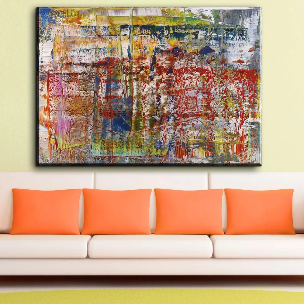 Картина на холсте граффити картина Gerhard Richter HD печать плакат Настенная для декора