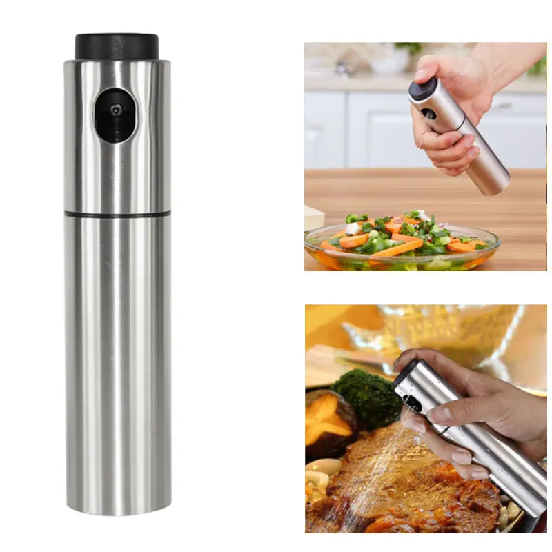 

Stainless Steel Cooking Utensils Olive Pump Spray Bottle Oil Sprayer Oiler Pot Bbq Barbecue Cooking Tool Can Pot Cookware