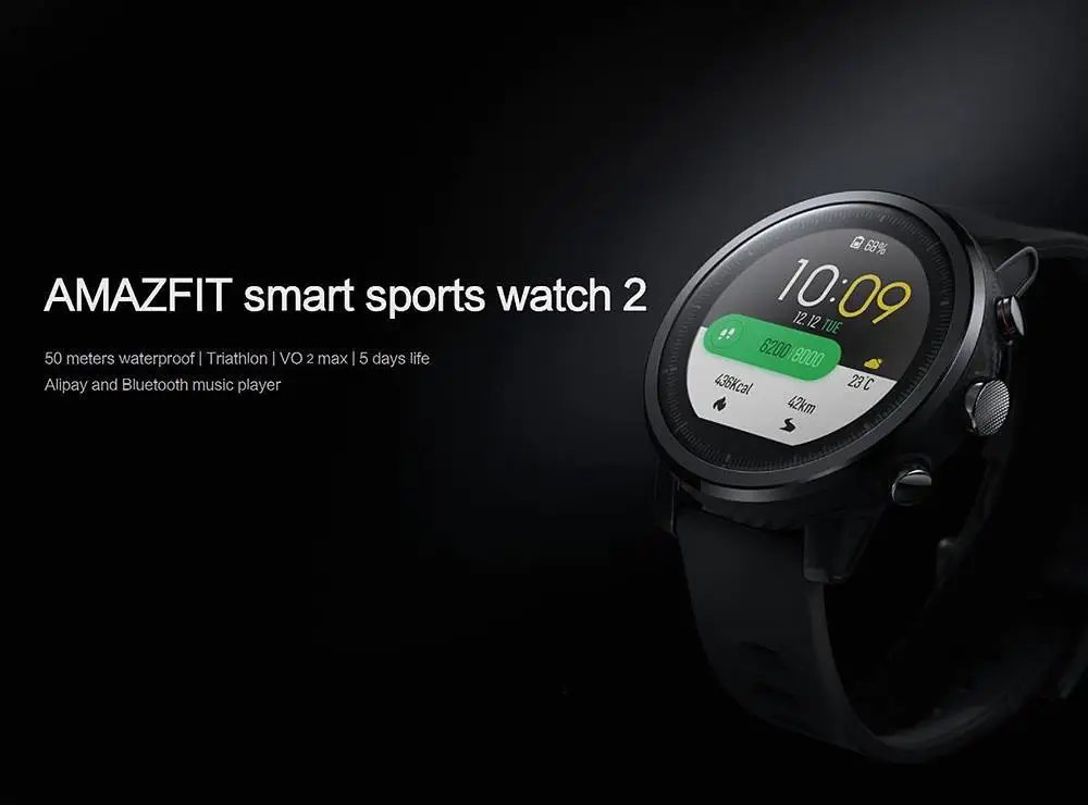 Xiaomi Amazfit 2 Amazfit Stratos Pace 2 умные часы мужские с gps Xiaomi часы PPG монитор сердечного ритма 5ATM водонепроницаемые