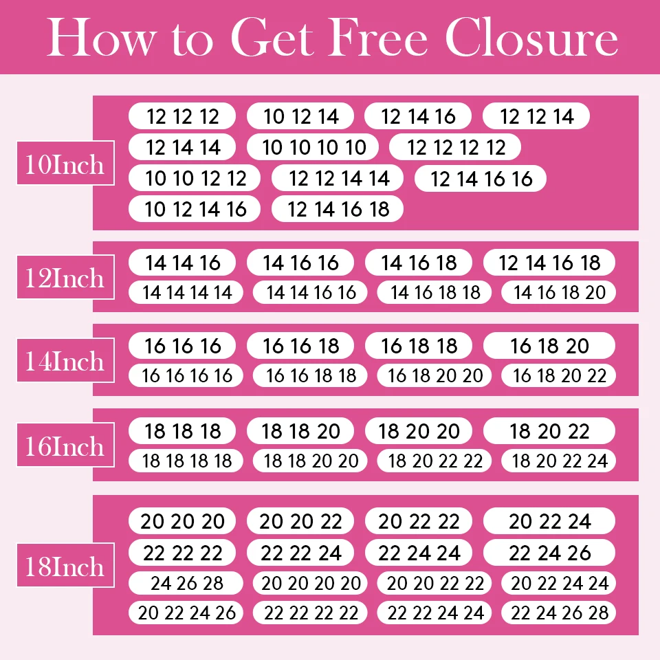 buy bundles send free closure-960
