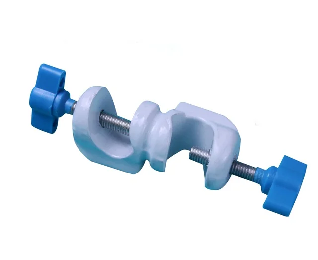 2 pcs Lab Stands Clamps Holder Metal Grip Supports Cross Clip Retention