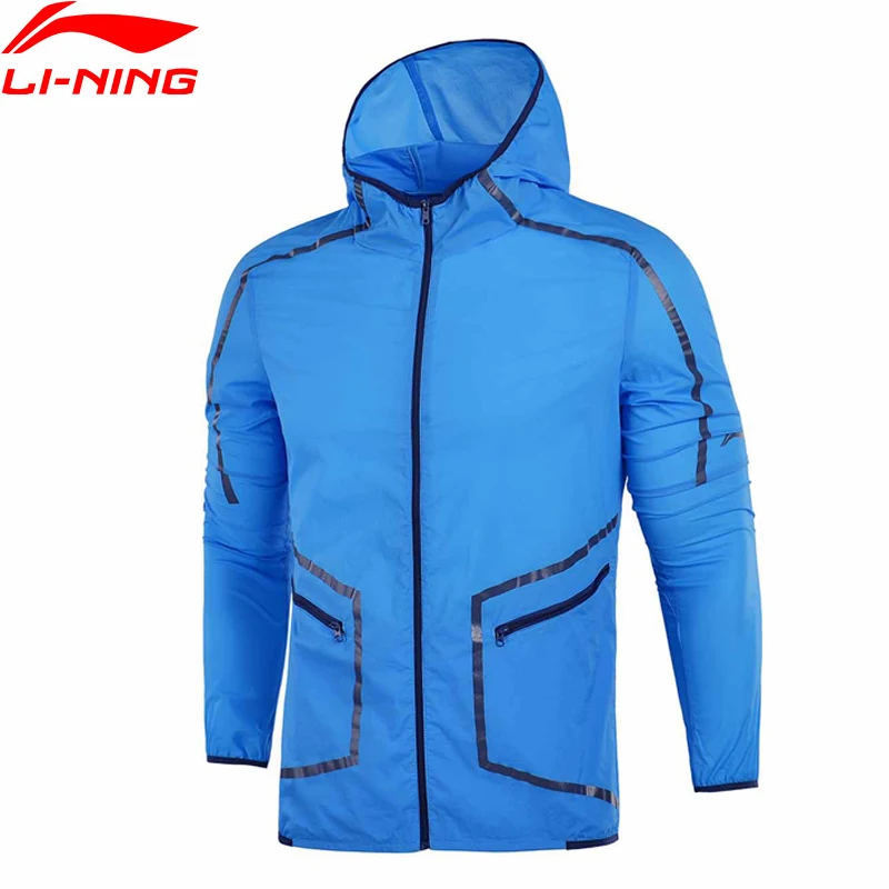 

Li-Ning Men's Pro-Jogger Running Windbreaker 89%Nylon 11%Polycarbaminate Super Light Running Sports Jackets AFDM071 MWK137