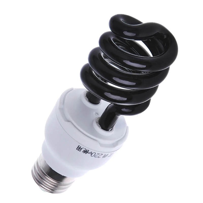 E27 5/15/20W UV ультрафиолетовые люминесцентные черная лампа CFL светильник ПА