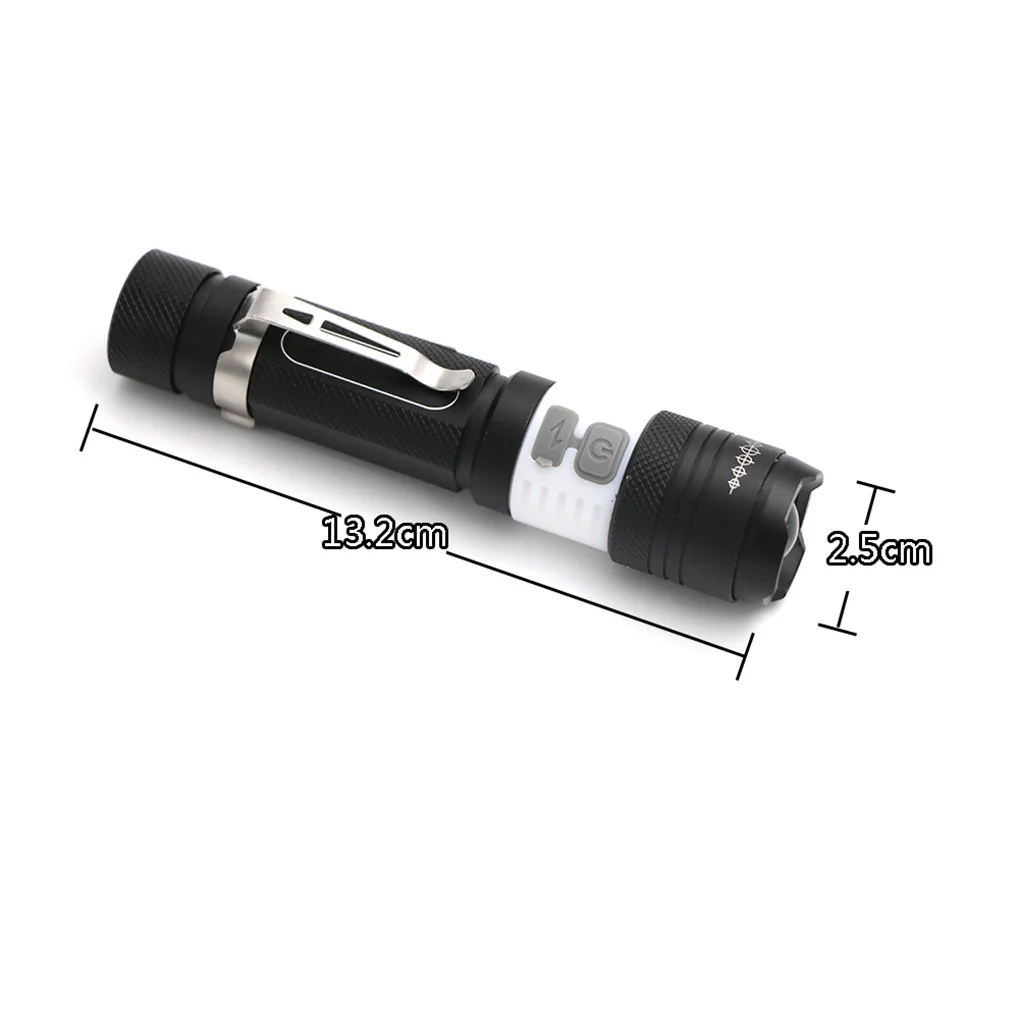 Waterproof LED Rechargeable Flashlight with Micro USB Interface for Outdoor Activities 13.2cm * 2.5cm Waterproof LED Rechargeable Flashlight with Micro USB Interface for Outdoor Activities 13.2cm * 2.5cm