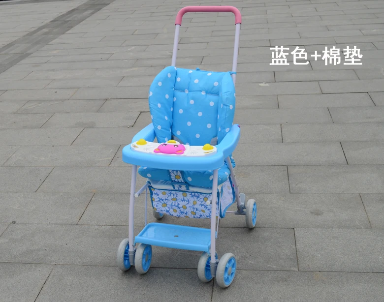 Свет Портативный Детские четыре колеса коляска зонт складной амортизатор летние дышащие Bamboo Vines ребенок тележки детские коляски