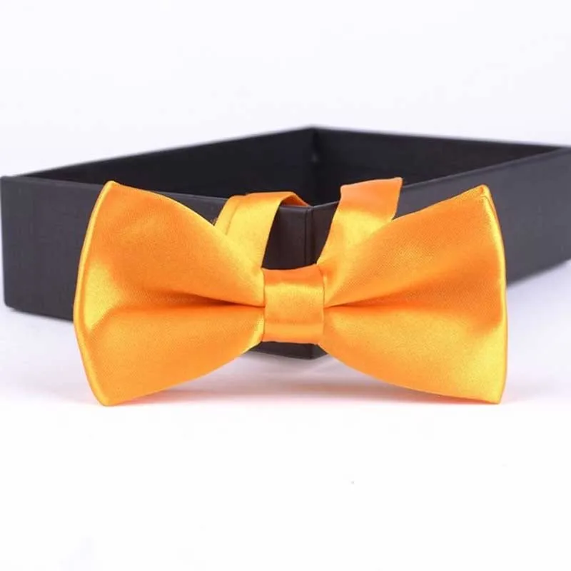 Галстук-бабочка для мальчиков, высокое качество, галстук-бабочка, галстук, Homme Noeud Papillon Corbatas Hombre Pajarita, подарок для мужчин, рождественский подарок - Цвет: Kid Golden Yellow