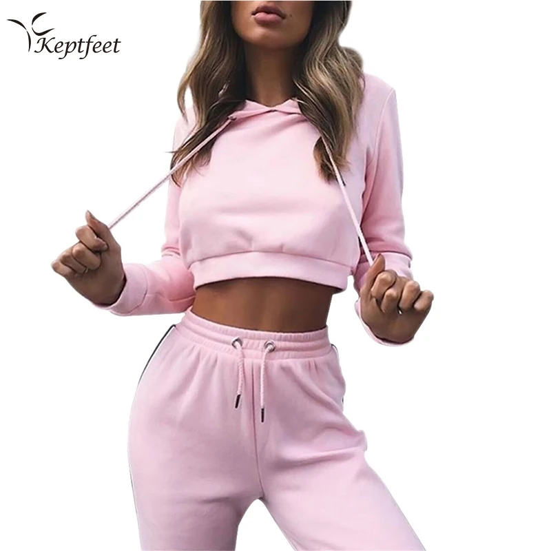 

Autumn Winter Sport Suit Women Tracksuits Wine Pullover Top Shirts Running Set Jogging Suits Sweat Pants 2pac Sportswear