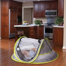 Детская Пляжная палатка детская кроватка для путешествий портативная УФ-защита палатка для младенцев легкая москитная сетка B2Cshop