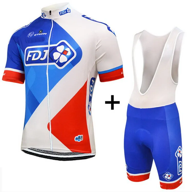 Prix pour 2016 FDJ PRO ÉQUIPE 4 COULEURS À MANCHES COURTES CYCLISME JERSEY ÉTÉ vêtements de CYCLISME ROPA CICLISMO + CUISSARD 3D GEL PAD ENSEMBLE Prix pour 2016 FDJ PRO ÉQUIPE 4 COULEURS À MANCHES COURTES CYCLISME JERSEY ÉTÉ vêtements de CYCLISME ROPA CICLISMO + CUISSARD 3D GEL PAD ENSEMBLE