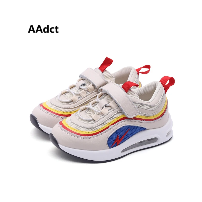 

AAdct 2018 Autumn New Mesh Running sports children shoes Breathable Sneakers Boys shoes High quality Soft non-slip kids shoes