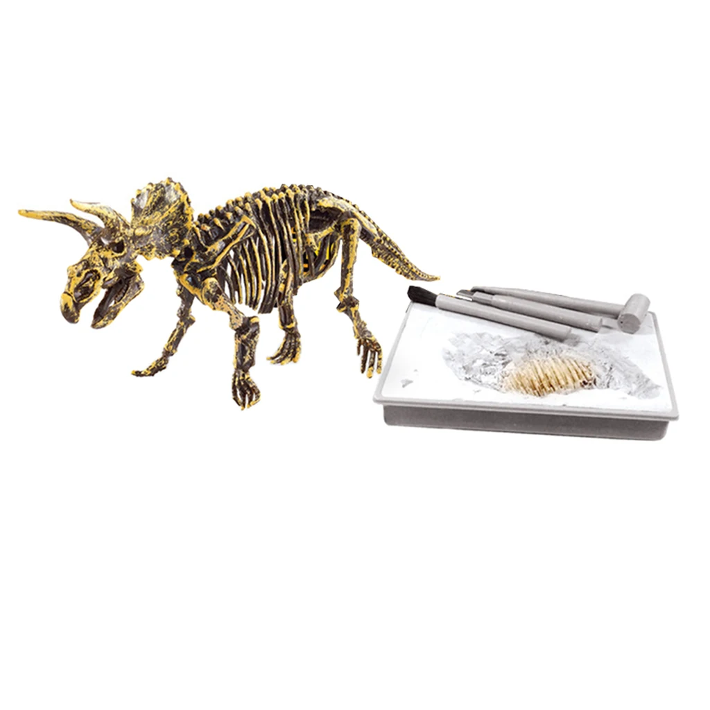Kids Dinosaur Excavation Kits Dig A Dinosaur Archaeology Paleontology Educational Toy - Triceratops