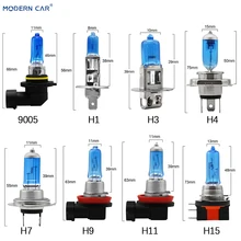 MODERN CAR 2pcs H1 H3 H4 H7 H9 H11 H15 9005 9006 Warm White Halogen Xenon Fog Light Bulb For Auto 55W 12V External Lights Lamp MODERN CAR 2pcs H1 H3 H4 H7 H9 H11 H15 9005 9006 Warm White Halogen Xenon Fog Light Bulb For Auto 55W 12V External Lights Lamp