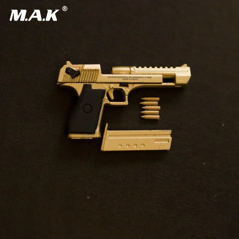 Us 1692 20 Off16 Alloy Pistol Model Desert Eagle Handgun Weapon Accessories Goldenrose Goldensilver Color For 12 Soider Action Figure In